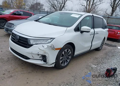 2022 Honda Odyssey Ex-L z USA, uszkodzony, nr VIN 5FNRL6H72NB052760